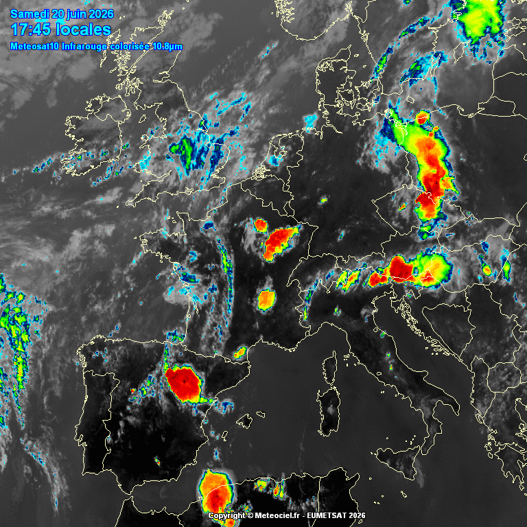 Europe satellite infrarouge