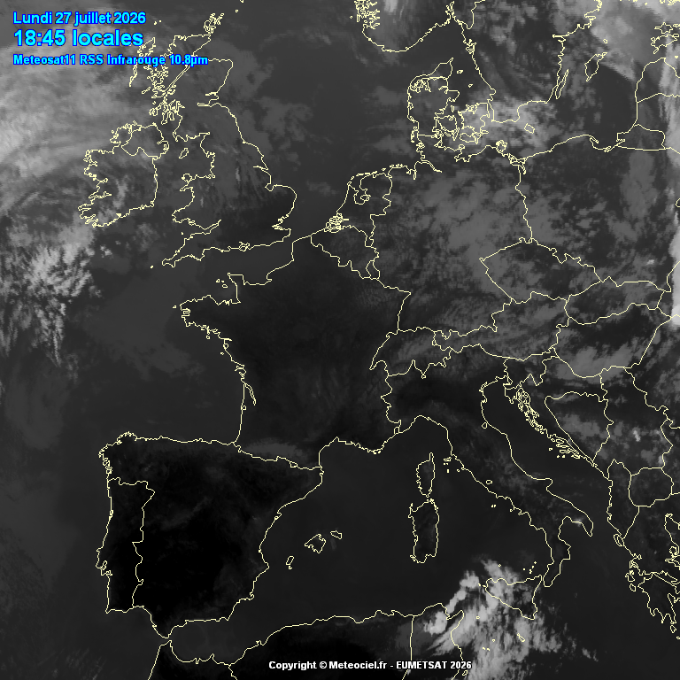 Immagine da satellite. Canale: IR